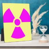 Plaque Photo Symbole d'avertissement de rayonnement (Côté)