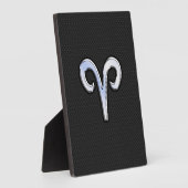 Plaque Photo Symbole de Chrome Like Aries Zodiac (Côté)