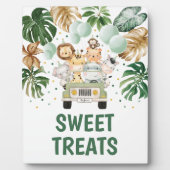 Plaque Photo Symbole de fête des animaux de Safari tropical (Devant)