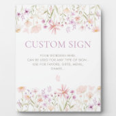 Plaque Photo Symbole de fête du 1er anniversaire des filles pap (Devant)