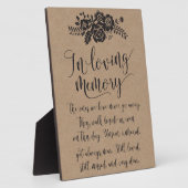 Plaque Photo Symbole de la cérémonie du Mariage du Souvenir dan (Côté)