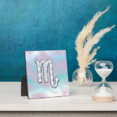 Plaque Photo Symbole de Scorpio Zodiac dans Mother of Pearl Dec (Insitu)