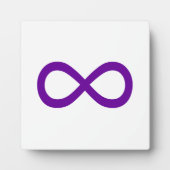 Plaque Photo Symbole d'infini violet (Devant)