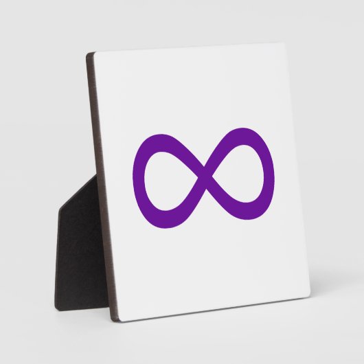 Plaque Photo Symbole d'infini violet (Recto)