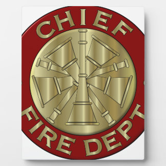 Plaque Photo Symbole du chef Brass
