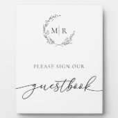 Plaque Photo Symbole du livre d'or (Devant)