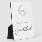 Plaque Photo Symbole du livre d'or (Côté)