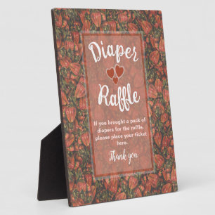 Plaque Photo SYMBOLE DU PARQUET Baby shower Fraises