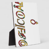 Plaque Photo Symbole féminin inversé "OFFICIAL" Imprimer (Côté)