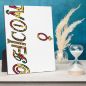 Plaque Photo Symbole féminin inversé "OFFICIAL" Imprimer (Côté)