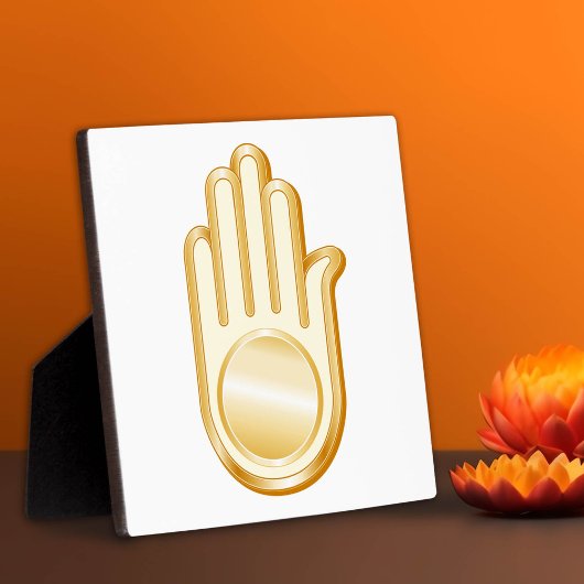 Plaque Photo Symbole Jain