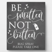 Plaque Photo Symbole Mariage de pulvérisateur de bug de Smitten (Devant)