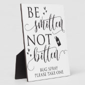 Plaque Photo Symbole Mariage de pulvérisateur de bug de Smitten (Côté)