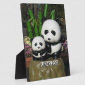 Plaque Photo SYMBOLE Panda DU Zoo D'Ueno (Côté)