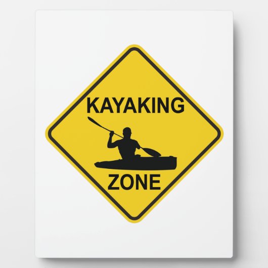 Plaque Photo SYMBOLE ROUTIER DE Kayak (Devant)