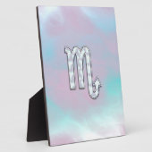 Plaque Photo Symbole Scorpio Zodiac en style perle (Côté)
