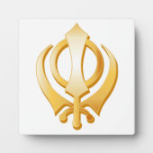 Plaque Photo Symbole sikh (Devant)