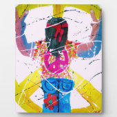 Plaque Photo SYMBOLE super DE LA PAIX Hippie (Devant)