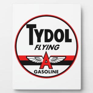 Plaque Photo Symbole vintage Tydol Flying Gasoline