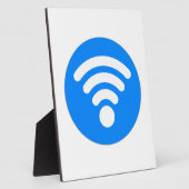 PLAQUE PHOTO SYMBOLE WIFI (Côté)