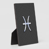 Plaque Photo Symbole zodiaque Pisces sur l'impression de fibre (Côté)