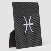 Plaque Photo Symbole zodiaque Pisces sur l'impression de fibre (Côté)