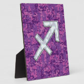 Plaque Photo Symbole zodiaque Sagittarius Camouflage numérique  (Côté)