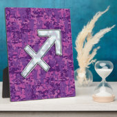 Plaque Photo Symbole zodiaque Sagittarius Camouflage numérique  (Côté)