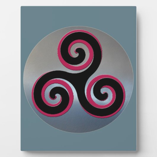 Plaque Photo Symboles de bonne chance Celtique (Devant)