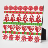 Plaque Photo Symboles de Noël (Côté)