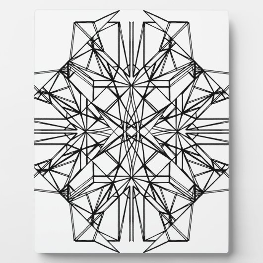 Plaque Photo symétrie géométrique (Devant)