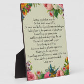 Plaque Photo Sympathie et espoir (Côté)