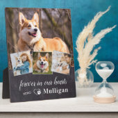 Plaque Photo Sympathie personnalisée pour chien animal de compa (Côté)