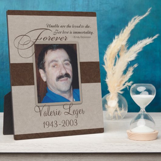 Plaque Photo Sympathie pour toujours aimée (Côté)