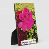 Plaque Photo Symphonie du jardin florissant (Côté)