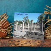 Plaque Photo Synagogue du Golan Katzrin (Côté)