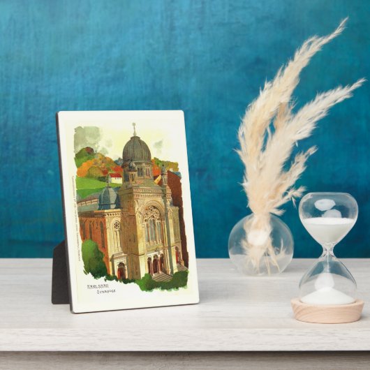 Plaque Photo Synagogue Karlovy Vary (Karlsbad) (Côté)