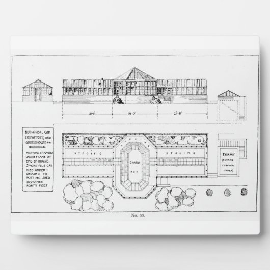 Plaque Photo Système de chauffage pour une Maison, un Conservat (Devant)