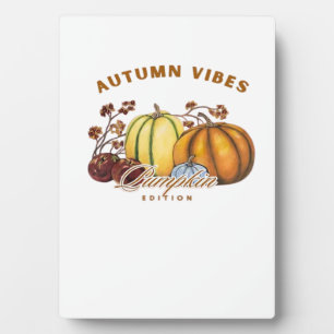 Plaque Photo T-shirt classique citrouilles d'automne.png