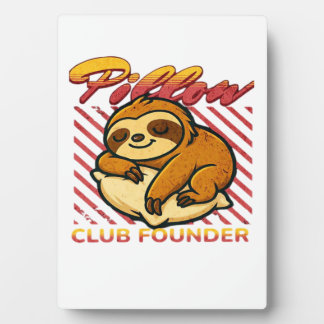 Plaque Photo T-Shirt Classique du Fondateur du Pillow Club