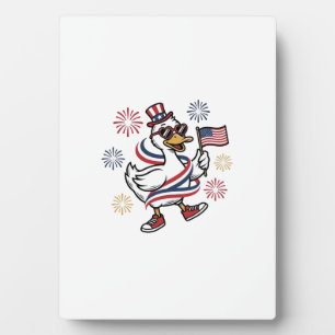 Plaque Photo T-shirt design de canard patriotique gravure vinta