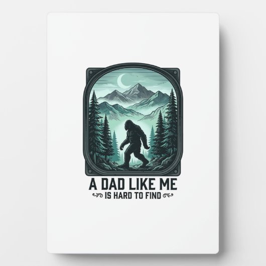 Plaque Photo T-shirt drôle de papa Bigfoot Gravure vintage pour (Devant)