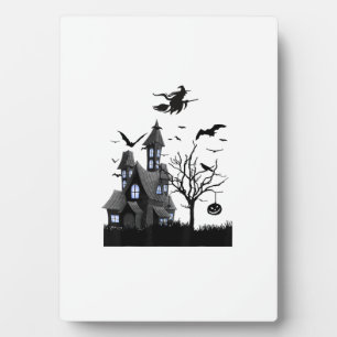 Plaque Photo T-Shirt Halloween Maison Hantée Chauves-Souris Vol