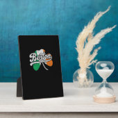 Plaque Photo T-shirt irlandais de Boston (Côté)