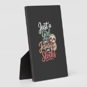 Plaque Photo T-shirt Juste Une Fille Qui Aime Jésus et Les Pare (Côté)