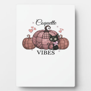 Plaque Photo T-Shirt Oversize Chat Citrouille Rose Coquette