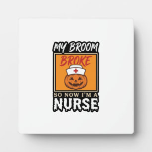 Plaque Photo T-shirt vintage infirmière Halloween citrouille ba