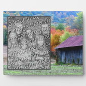 Plaque Photo Tabac Grange Automne Ajouter Votre Propre Photo (Devant)