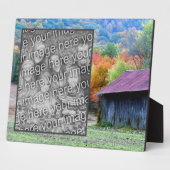 Plaque Photo Tabac Grange Automne Ajouter Votre Propre Photo (Côté)