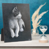 Plaque Photo Tabby Kitten (Côté)